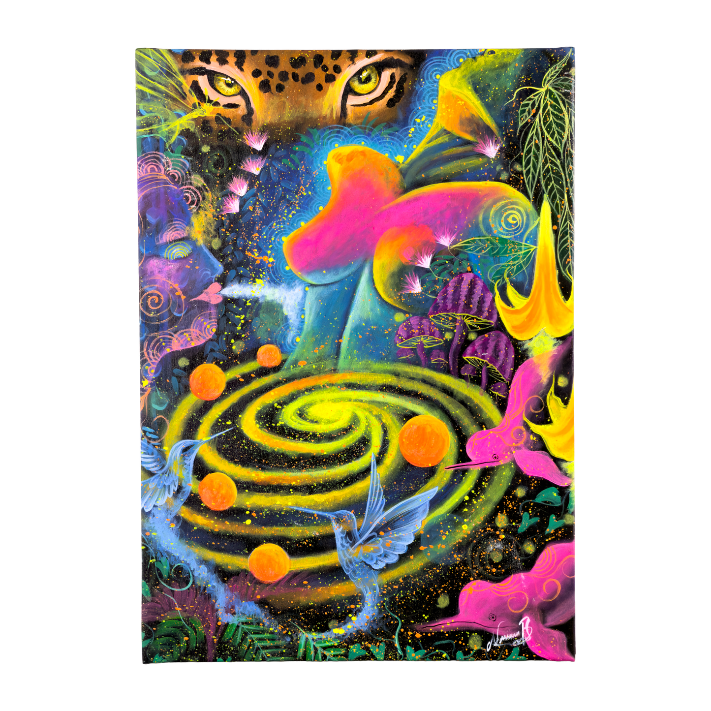 Spiral of Ecstasy Oil Painting | by Naomi Ushinahua