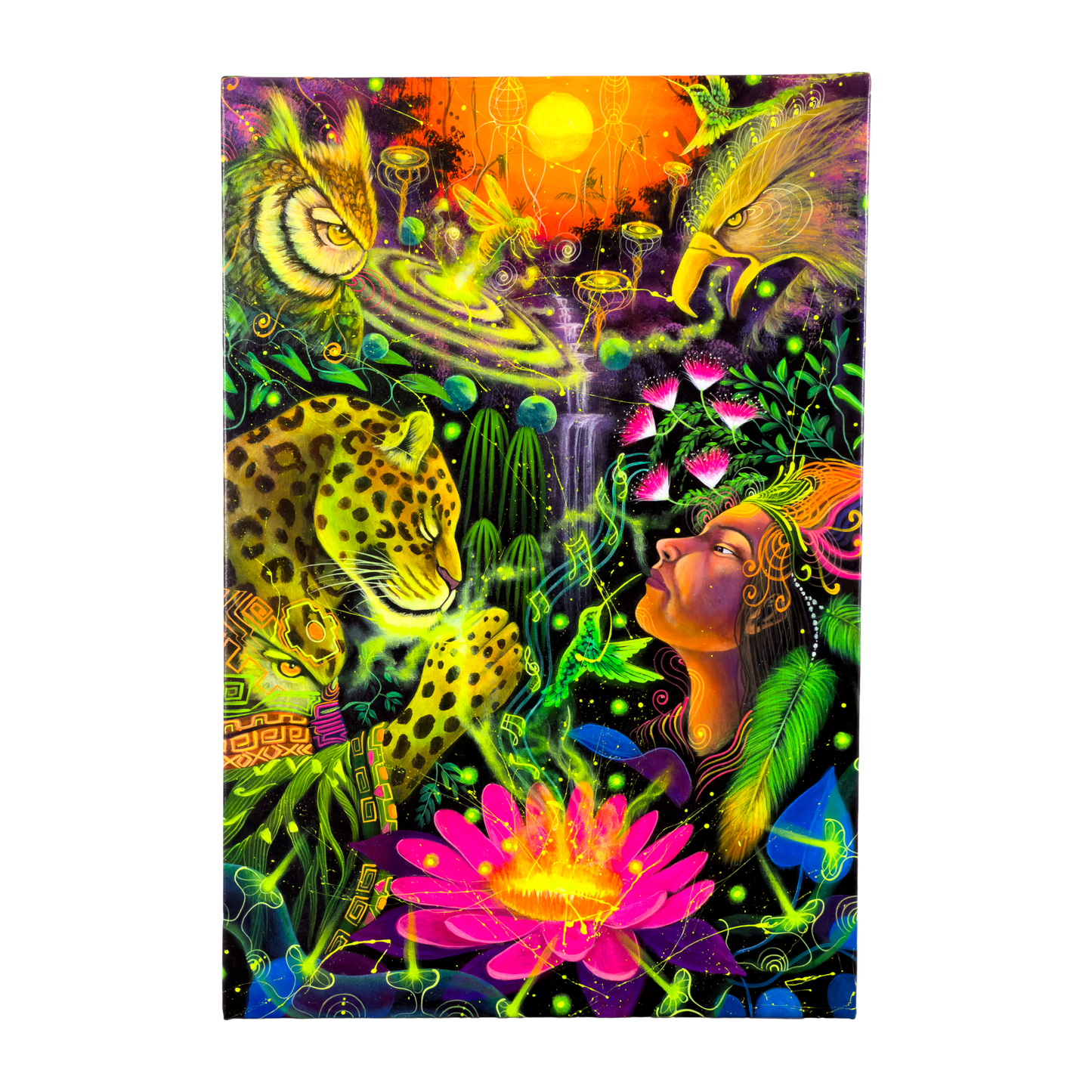 Visions of the Spirit Jungle Oil Painting | by Douglas