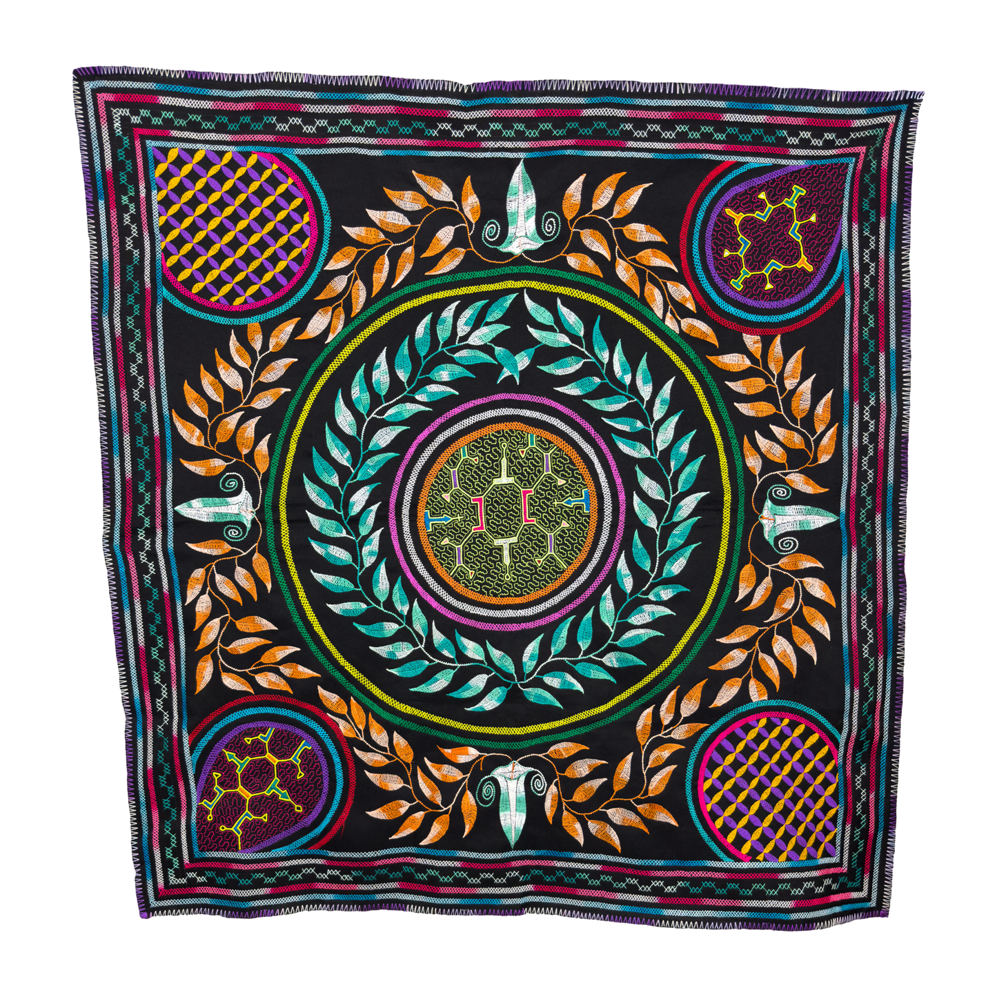 Four Directions Mandala Tapestry | Square | 57"x55"