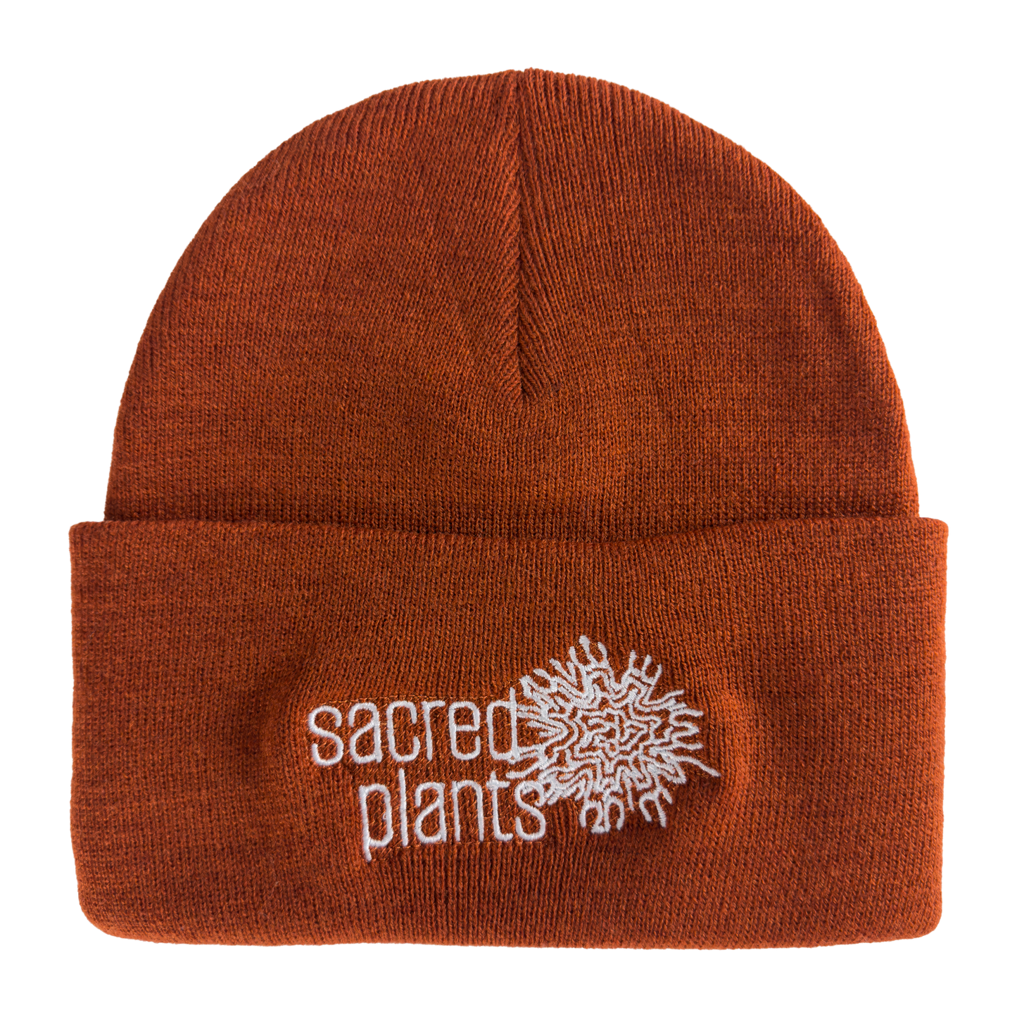 Knit Beanies with Sacred Plants Logo