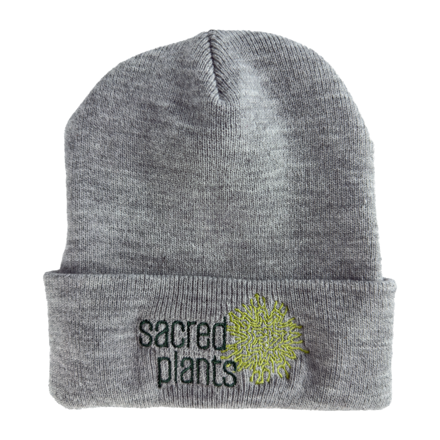 Knit Beanies with Sacred Plants Logo