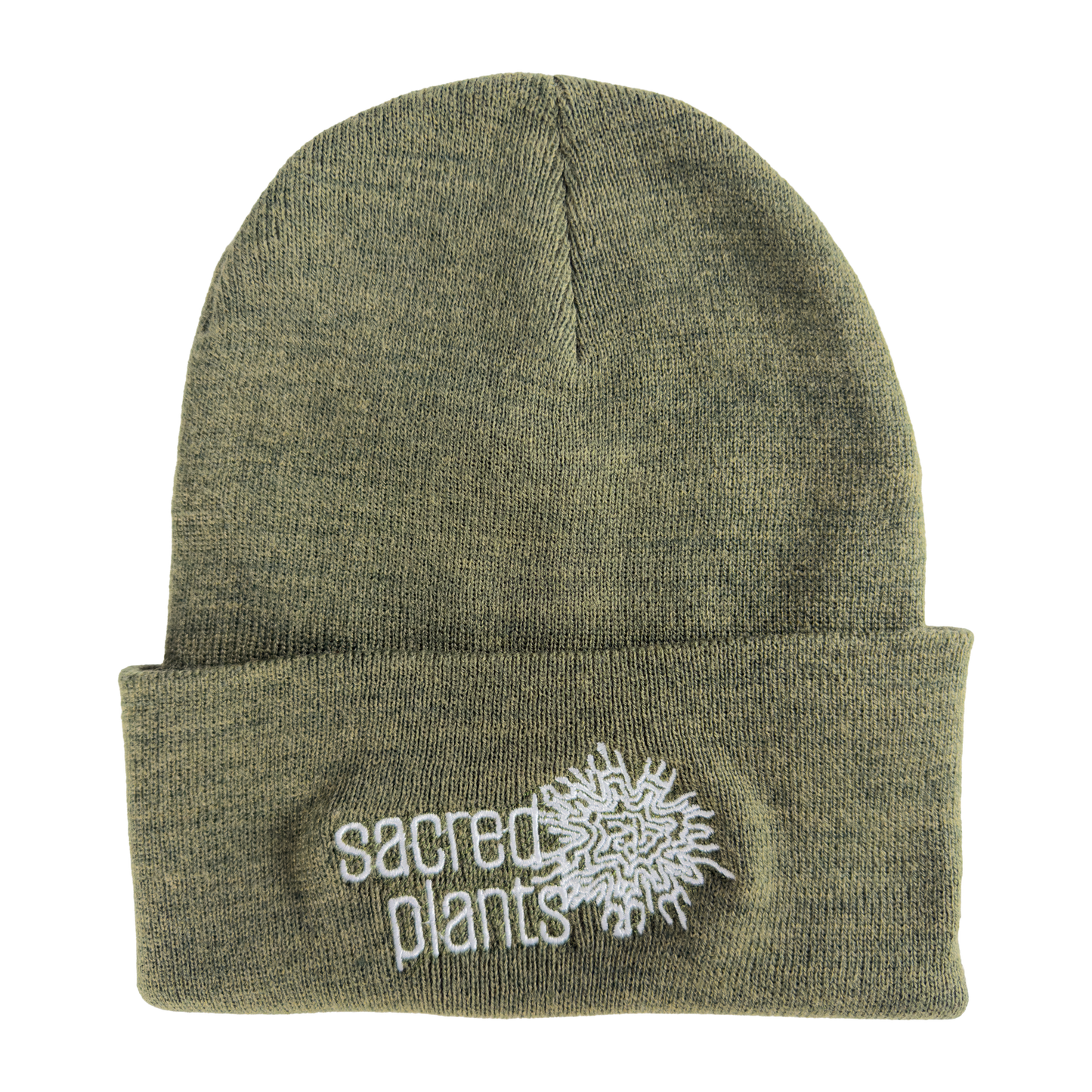 Knit Beanies with Sacred Plants Logo