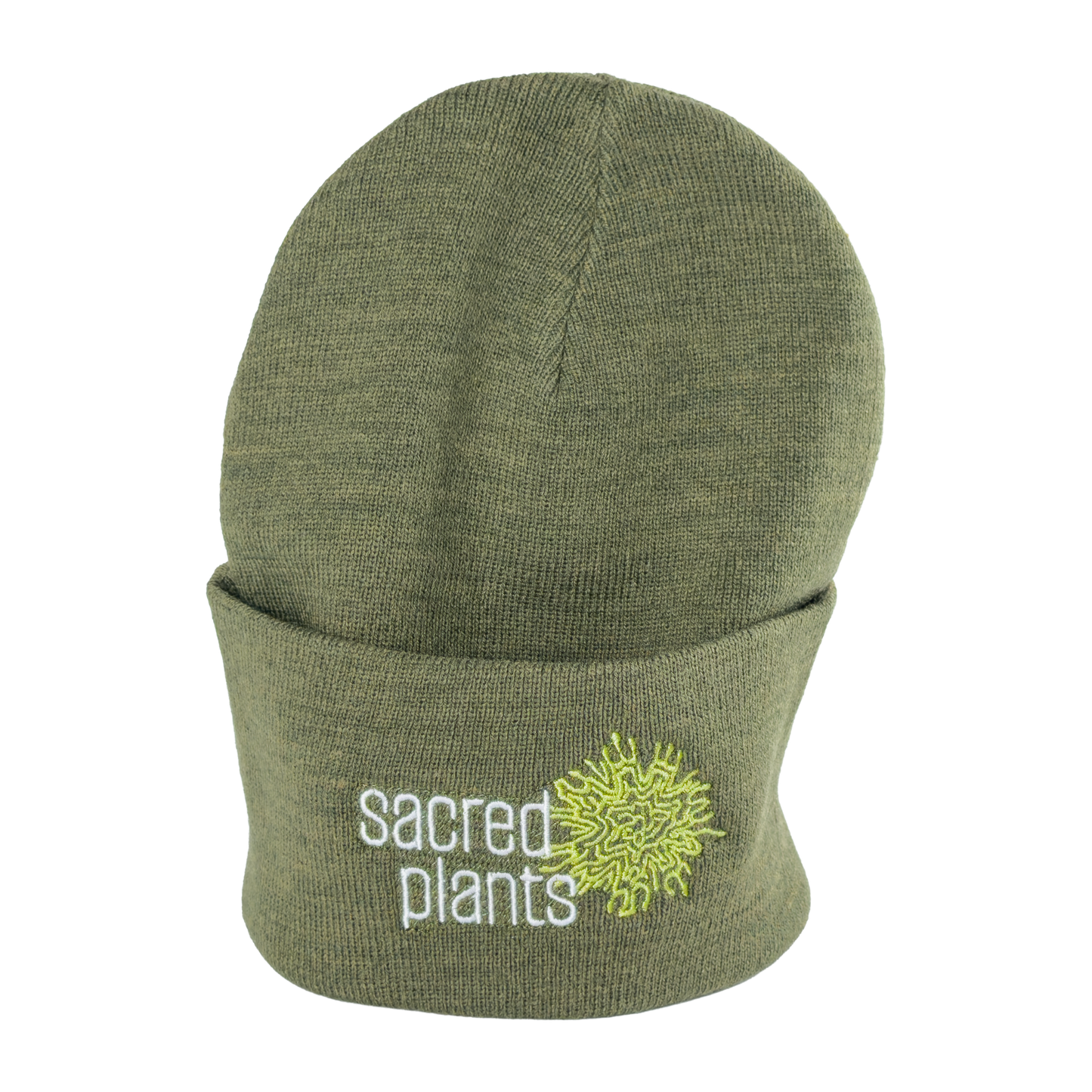 Atlantis Headwear Sustainable Knit Beanie with Sacred Plants Logo
