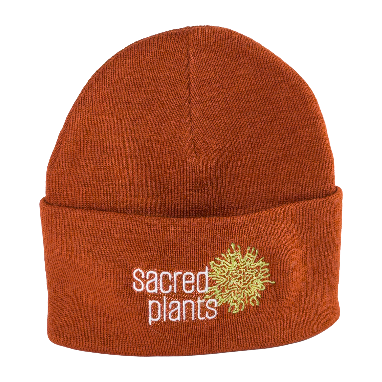 Atlantis Headwear Sustainable Knit Beanie with Sacred Plants Logo
