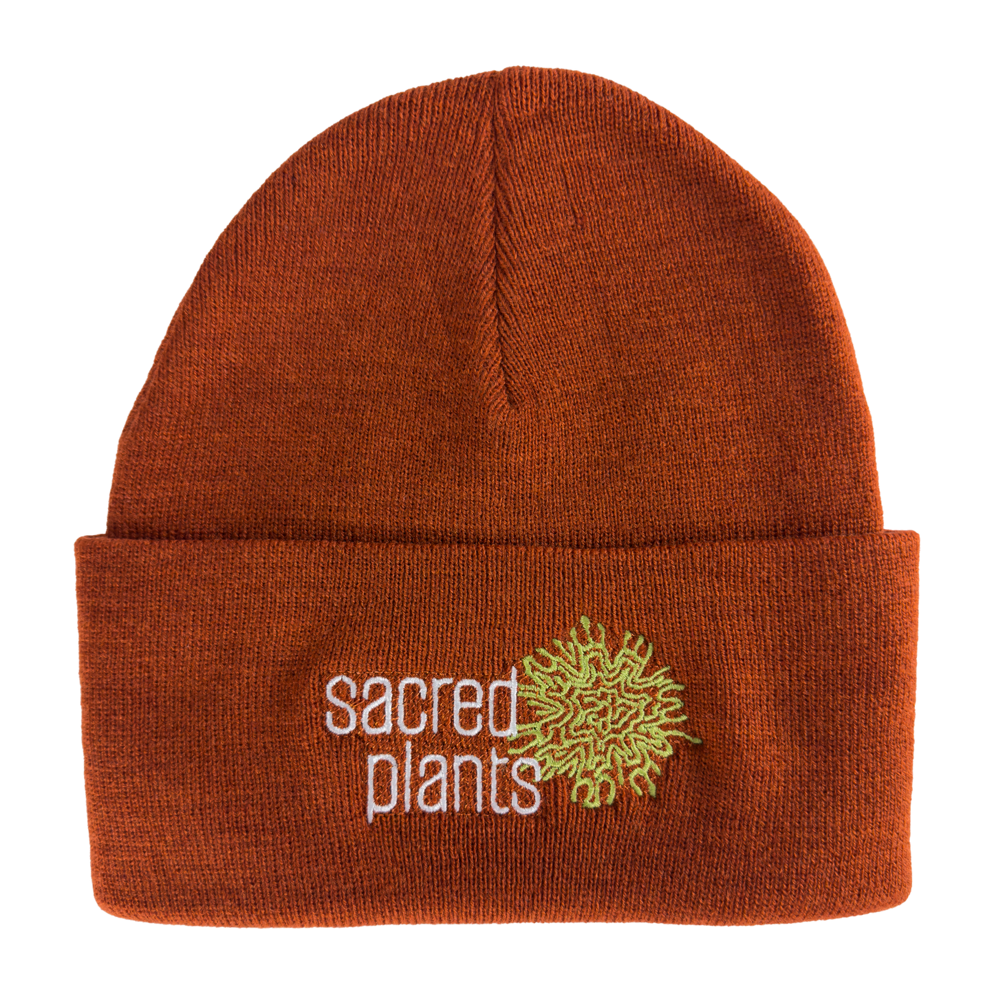 Atlantis Headwear Sustainable Knit Beanie with Sacred Plants Logo