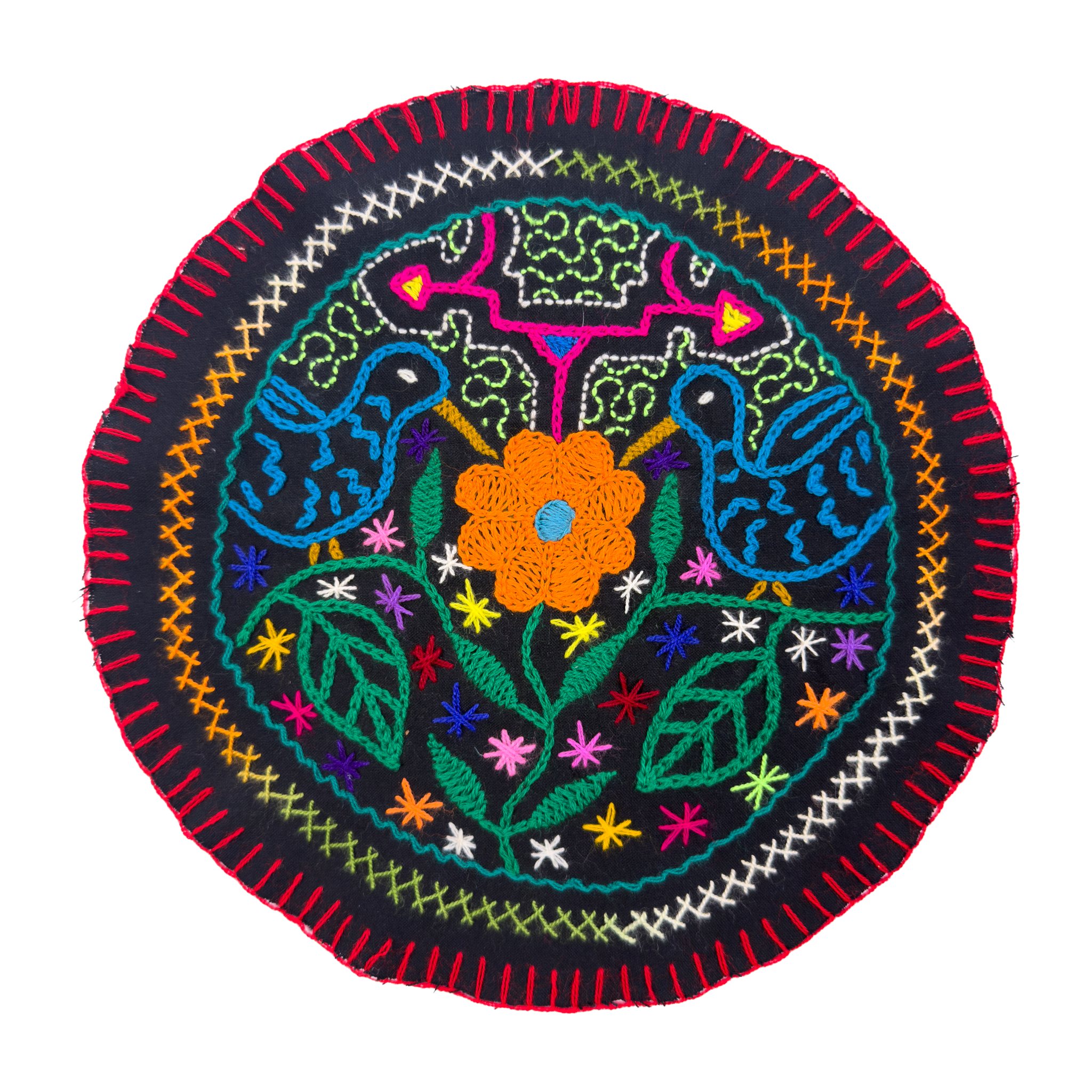 Twin Messengers Medicine Altar Cloth | Round | 10.5"