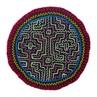 Sacred Protection Mandala Altar Cloth | Round | 9"