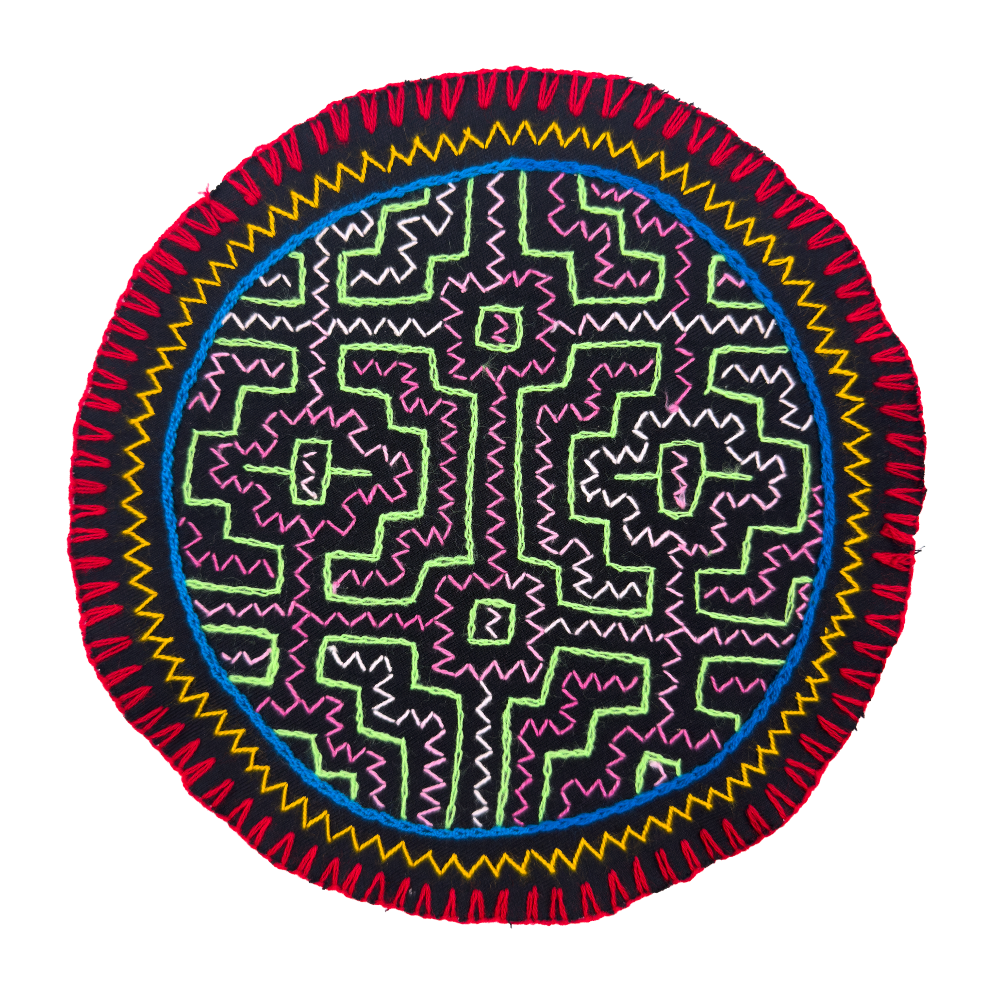 Sacred Protection Mandala Altar Cloth | Round | 9"