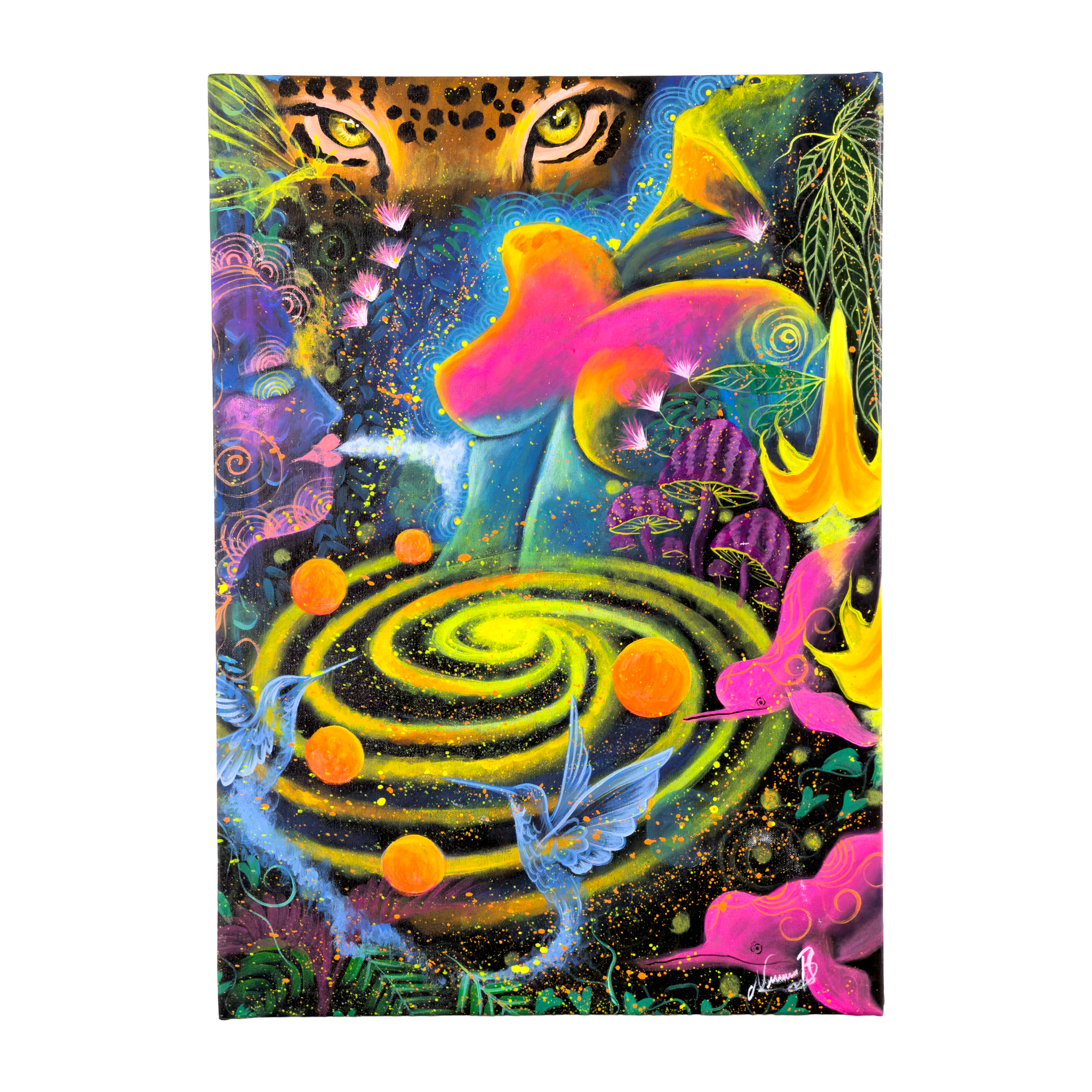 Spiral of Ecstasy Oil Painting | by Naomi Ushinahua