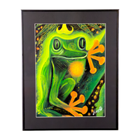 Tree Frog Guardian Oil Painting | by Naomi Ushinahua