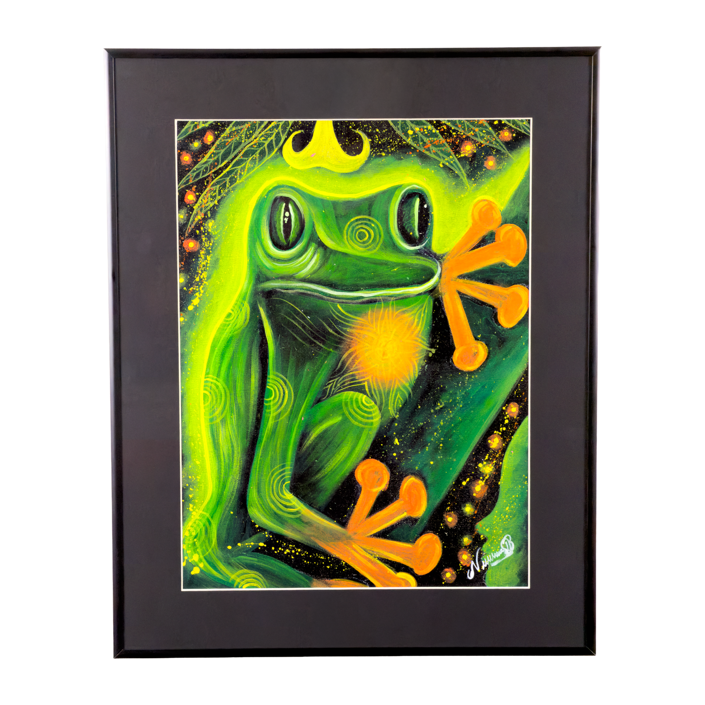 Tree Frog Guardian Oil Painting | by Naomi Ushinahua