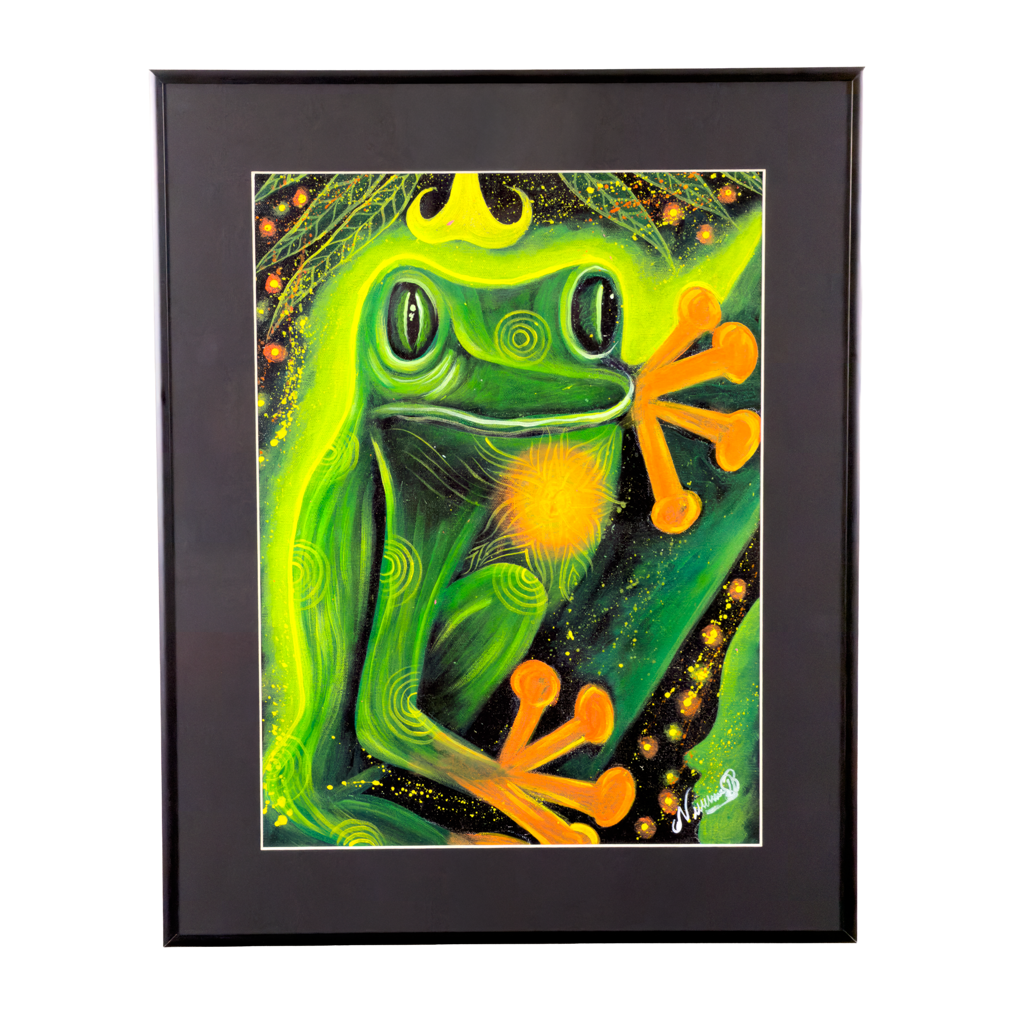 Tree Frog Guardian Oil Painting | by Naomi Ushinahua