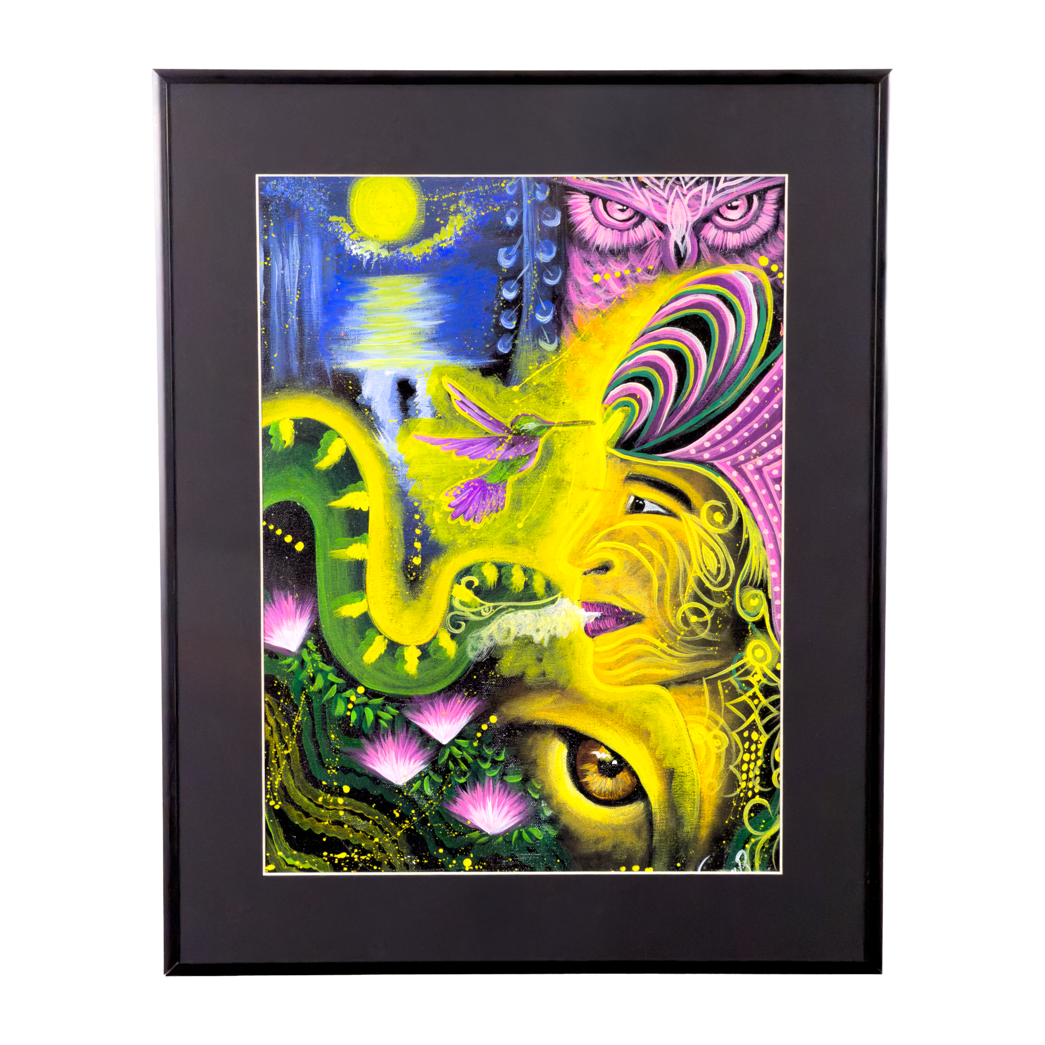 Moonlit Visions Oil Painting | by Naomi Ushinahua