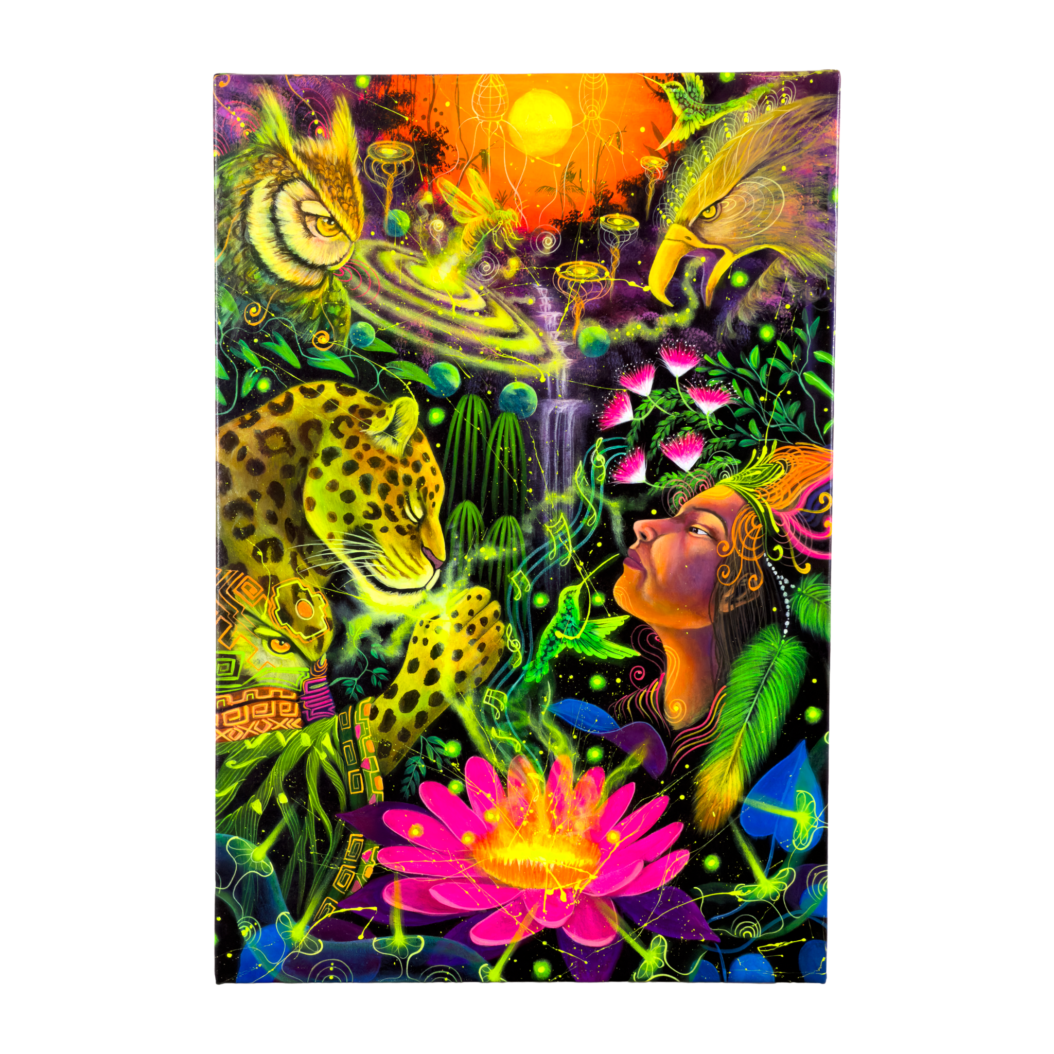 Visions of the Spirit Jungle Oil Painting | by Douglas