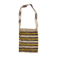 Shicra Bag - Brown, Yellow & Natural Stripes