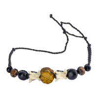 Shipibo Ceremonial Bracelet – Snake Bones, Seeds & Caapi Vine