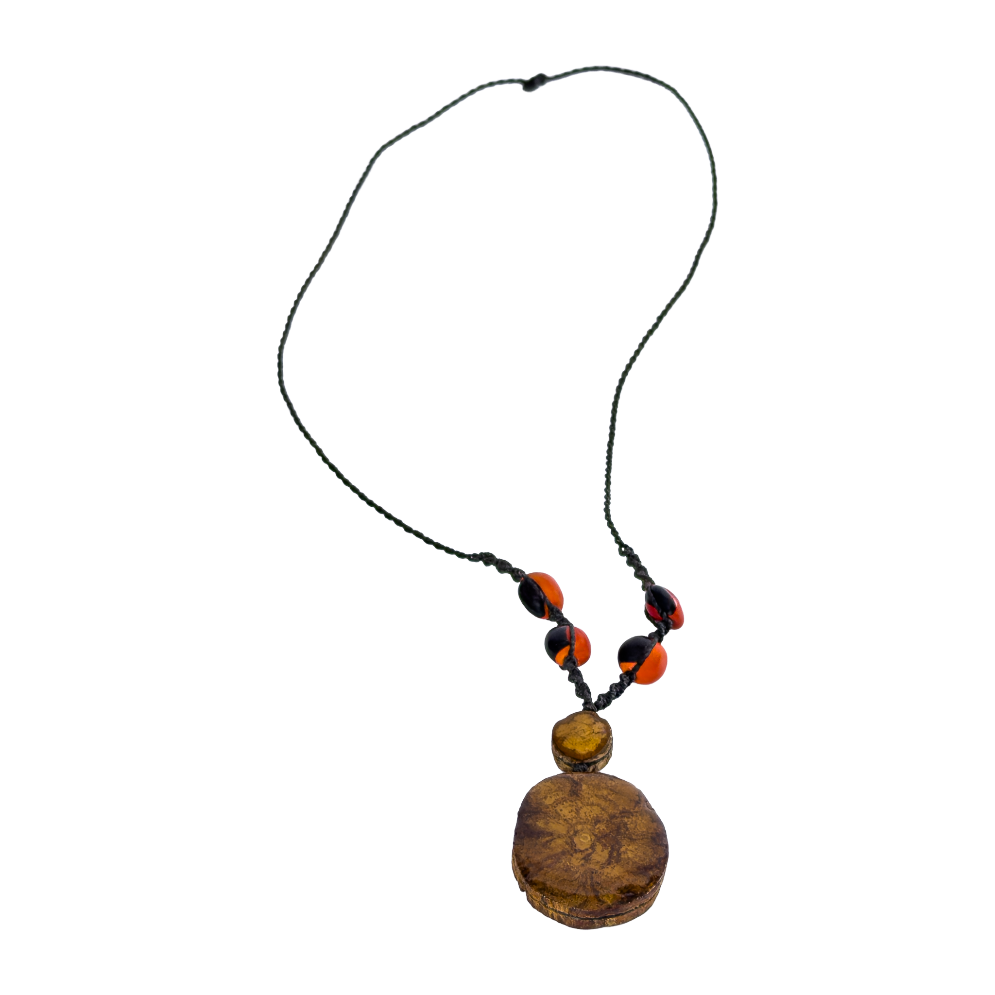 Shipibo Ceremonial Necklace – Caapi Vines & Seeds