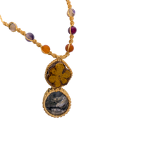 Shipibo Ceremonial Necklace – Caapi Vine & Stone