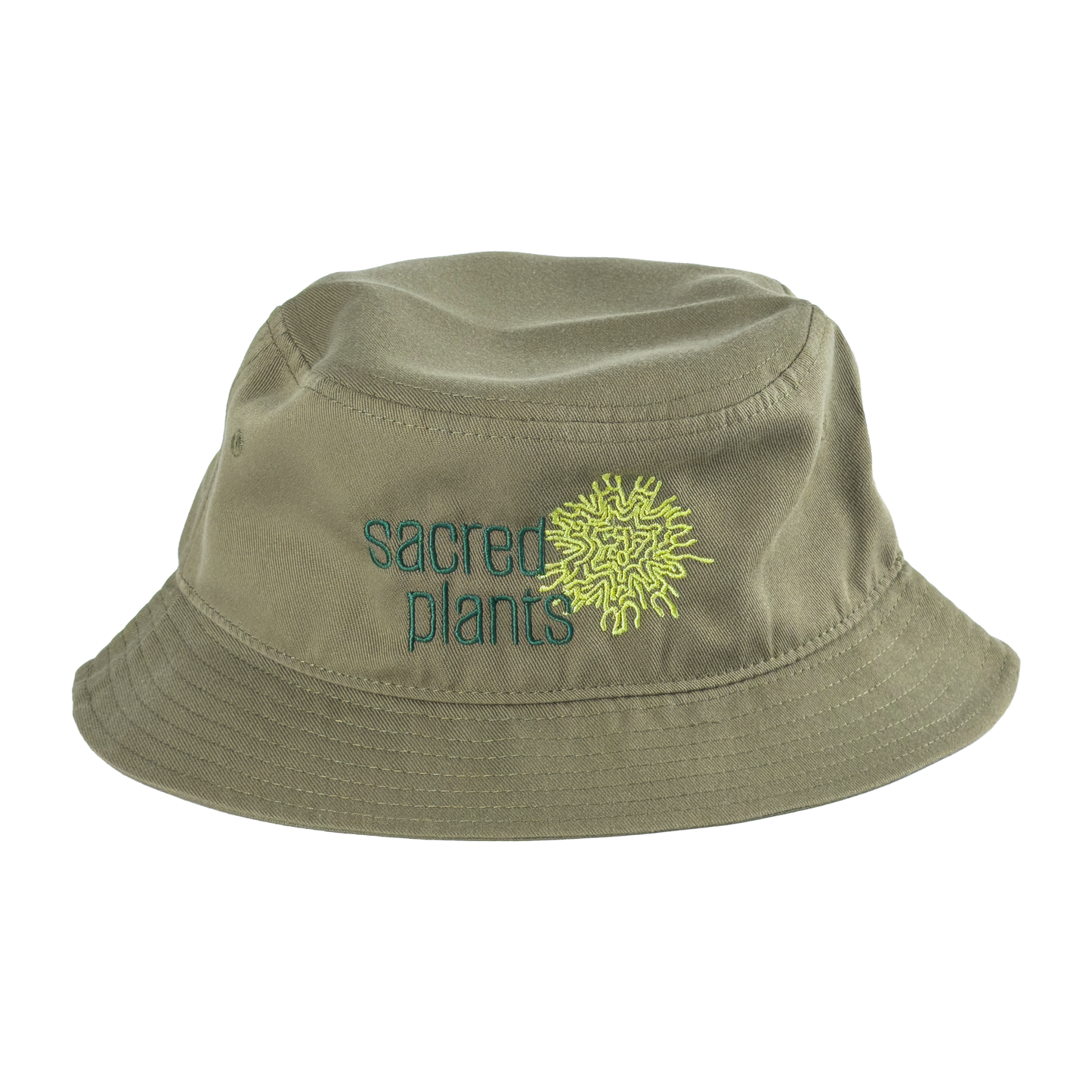 Bucket Hats with Sacred Plants Logo