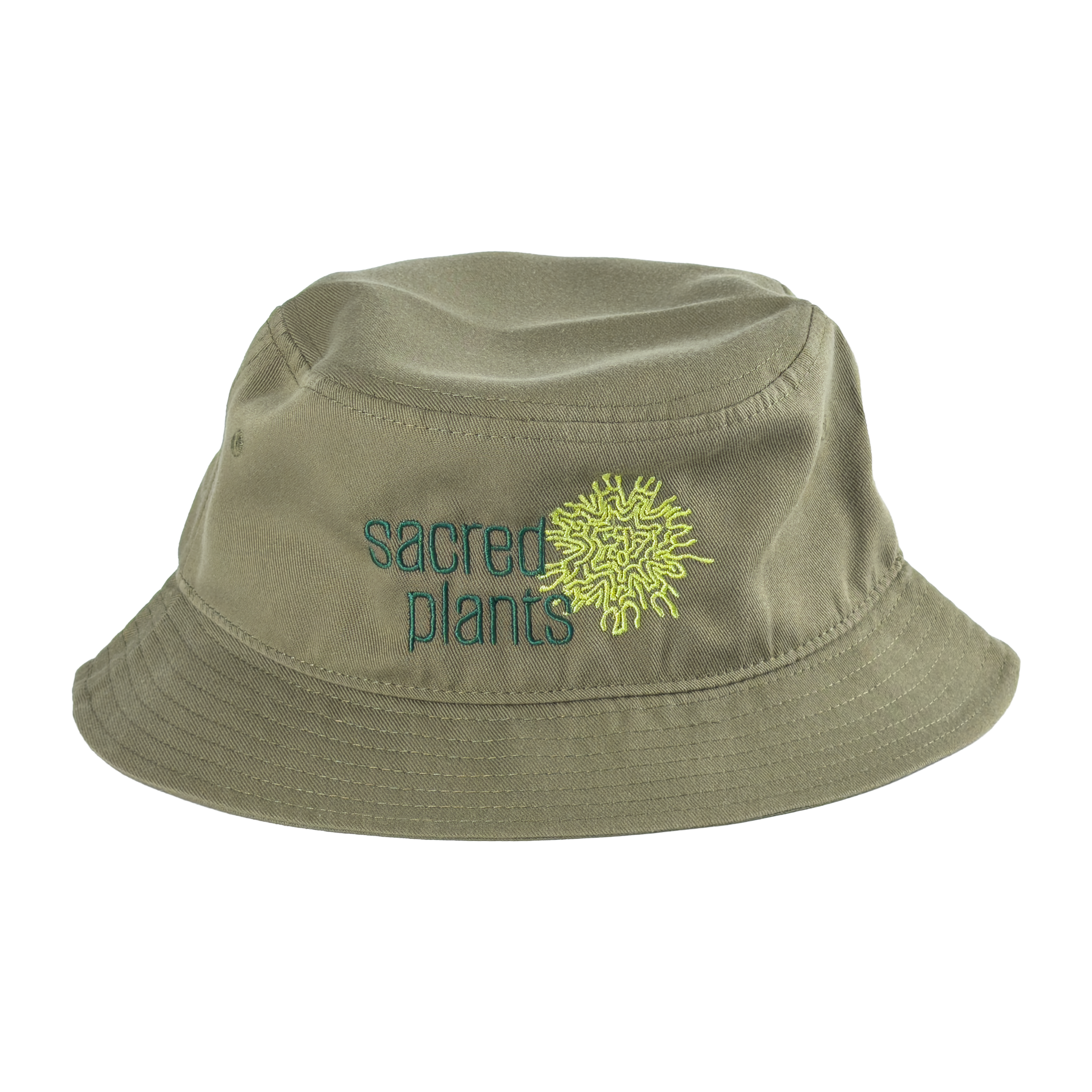 Bucket Hats with Sacred Plants Logo