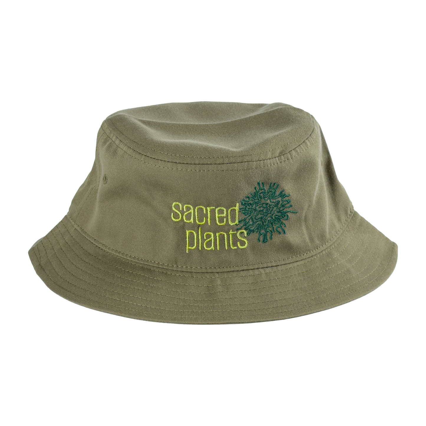 Bucket Hats with Sacred Plants Logo
