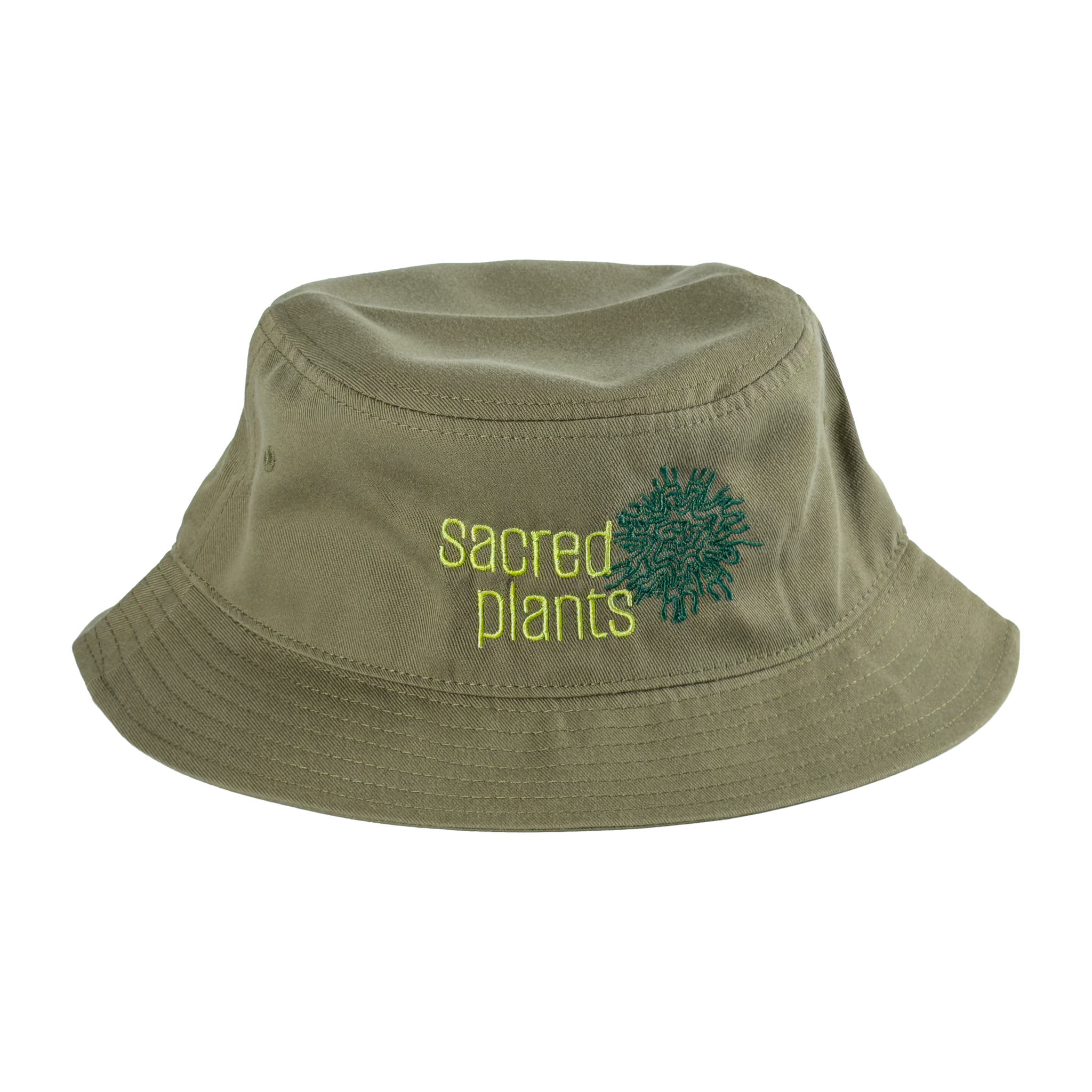 Bucket Hats with Sacred Plants Logo