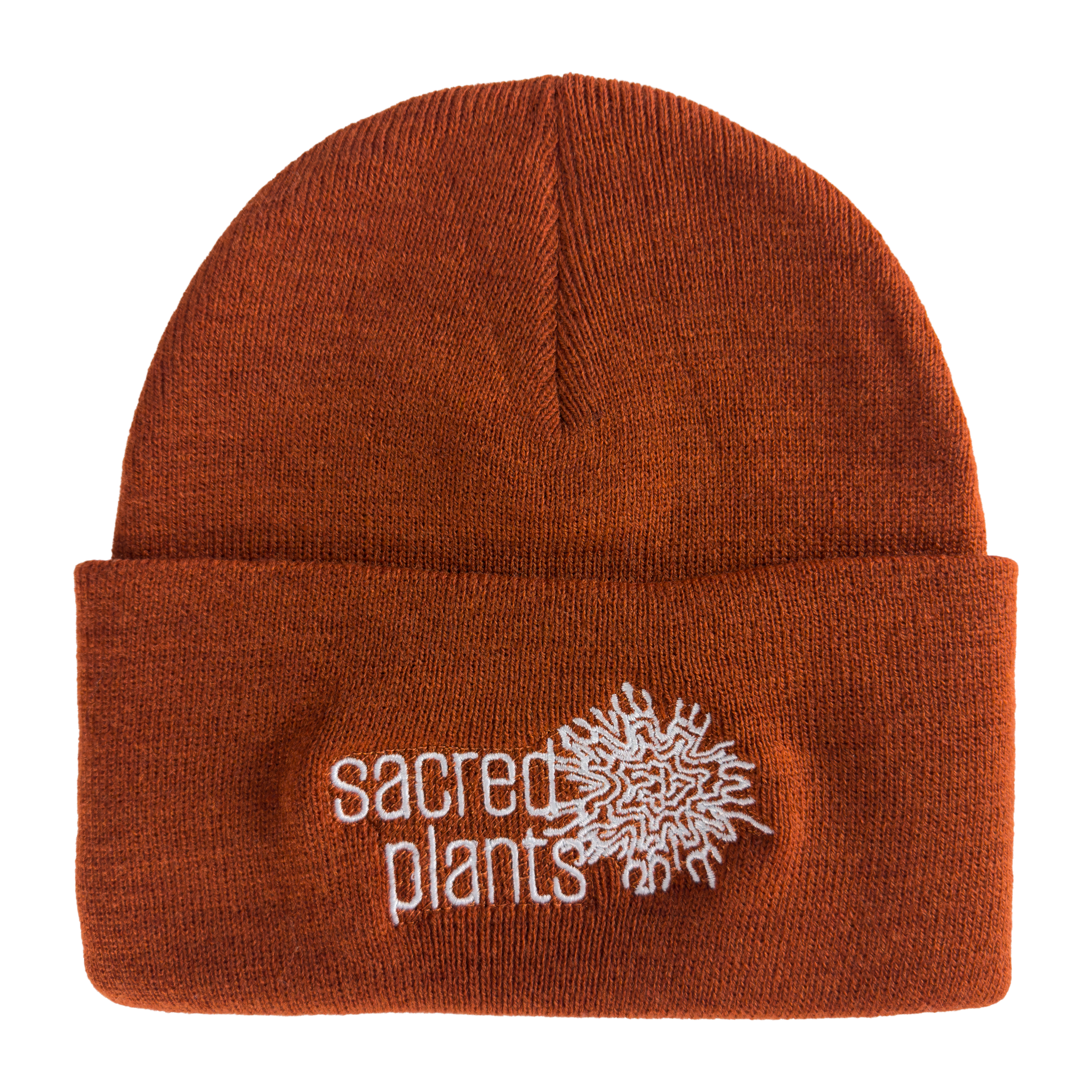 Knit Beanies with Sacred Plants Logo