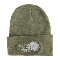 Knit Beanies with Sacred Plants Logo