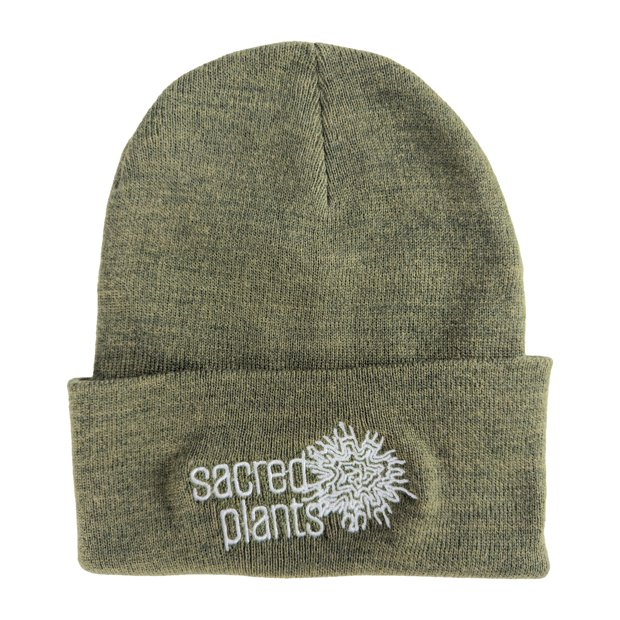Knit Beanies with Sacred Plants Logo