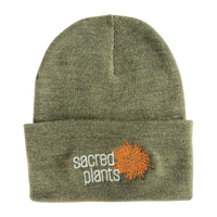 Knit Beanies with Sacred Plants Logo