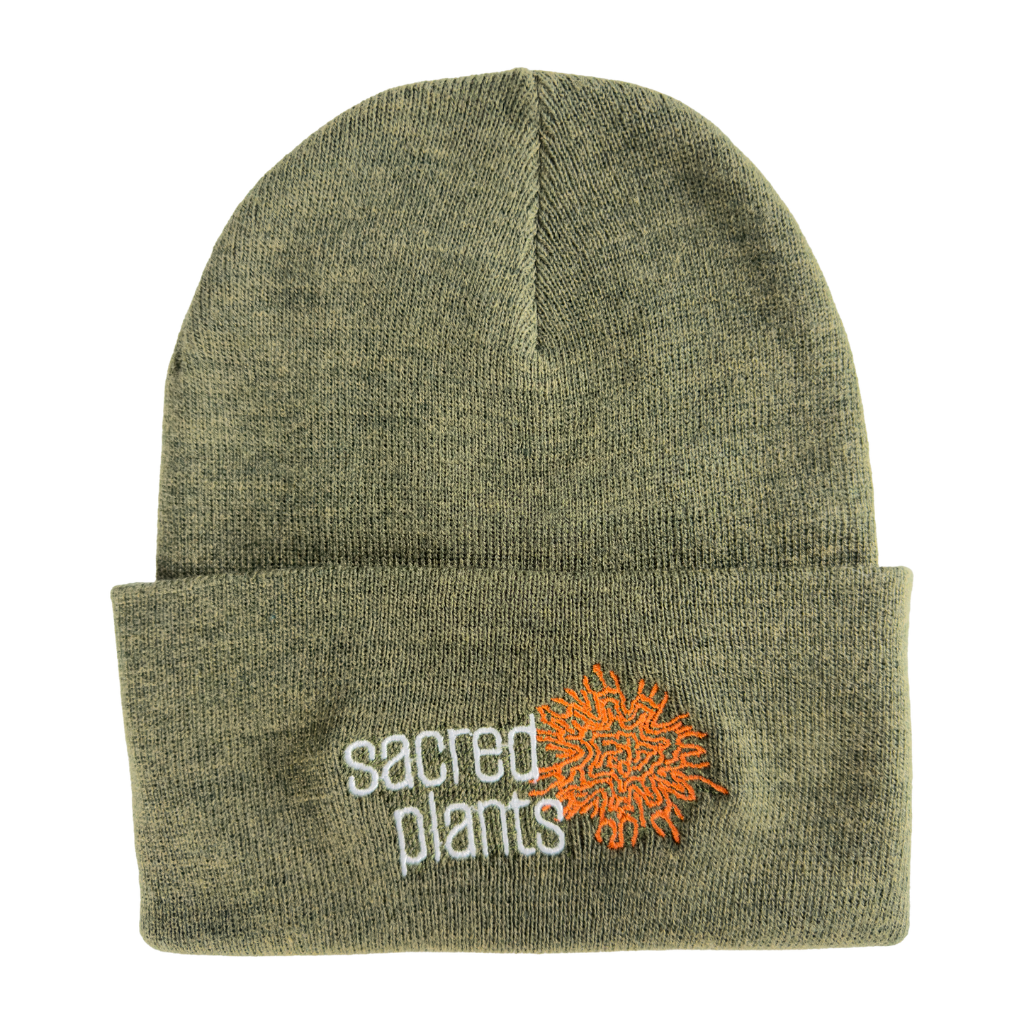 Knit Beanies with Sacred Plants Logo