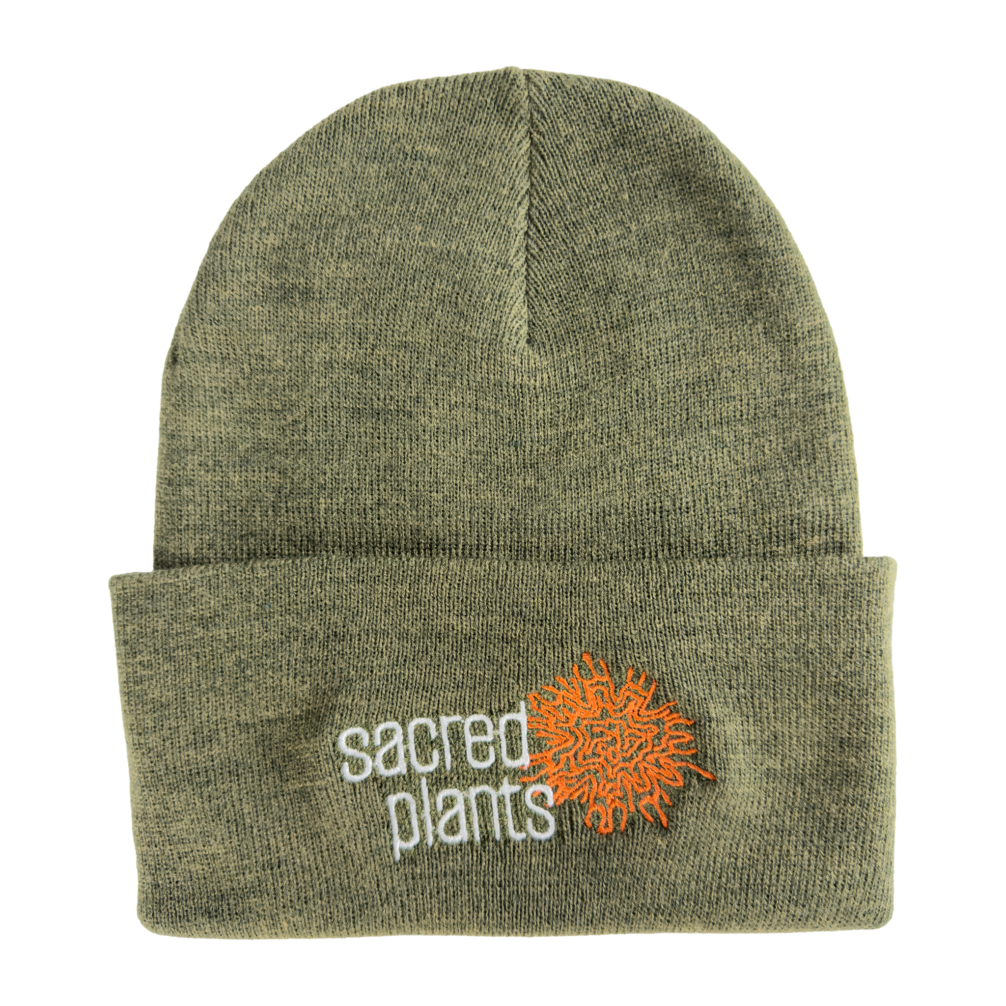 Knit Beanies with Sacred Plants Logo