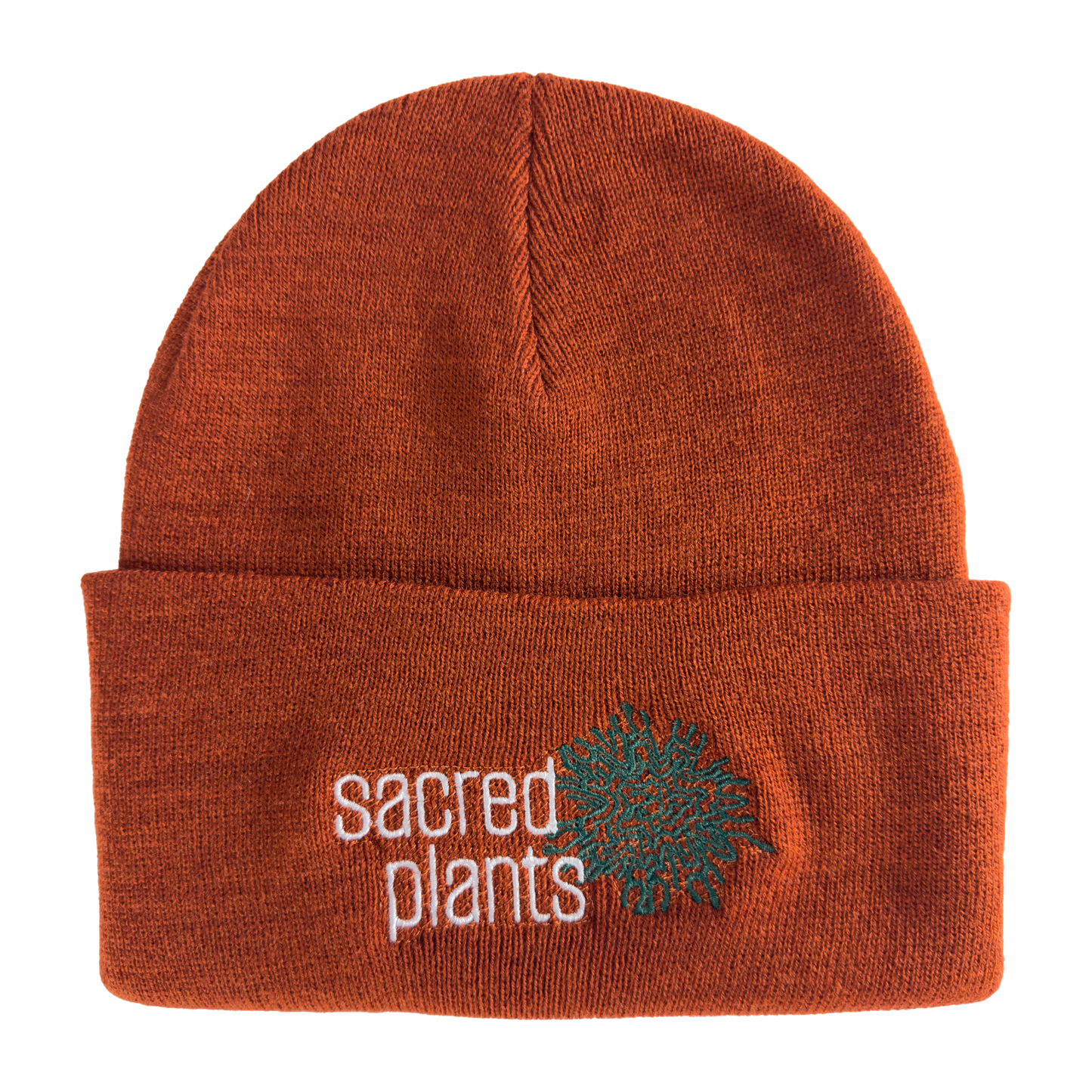 Knit Beanies with Sacred Plants Logo