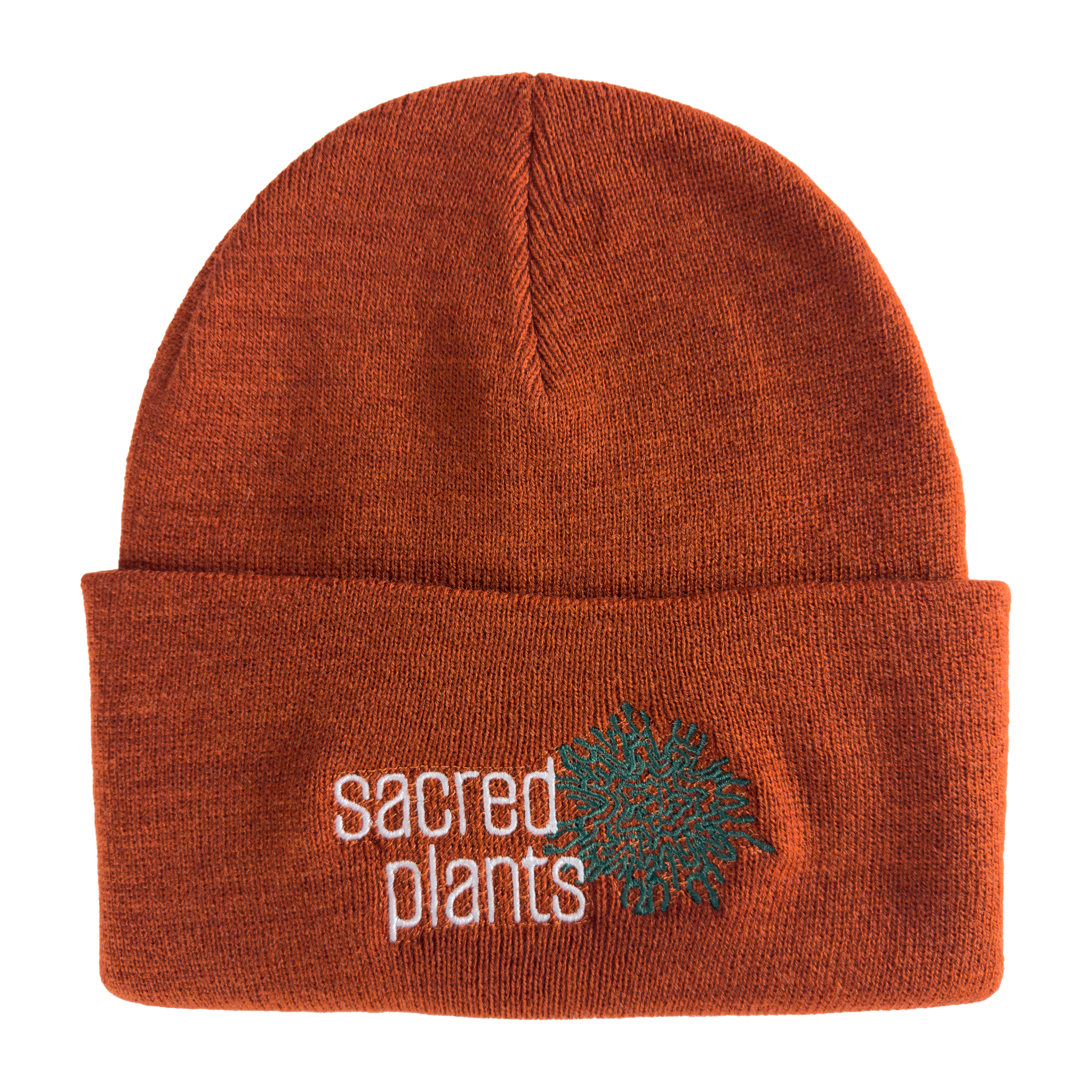 Knit Beanies with Sacred Plants Logo