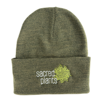 Atlantis Headwear Sustainable Knit Beanie with Sacred Plants Logo