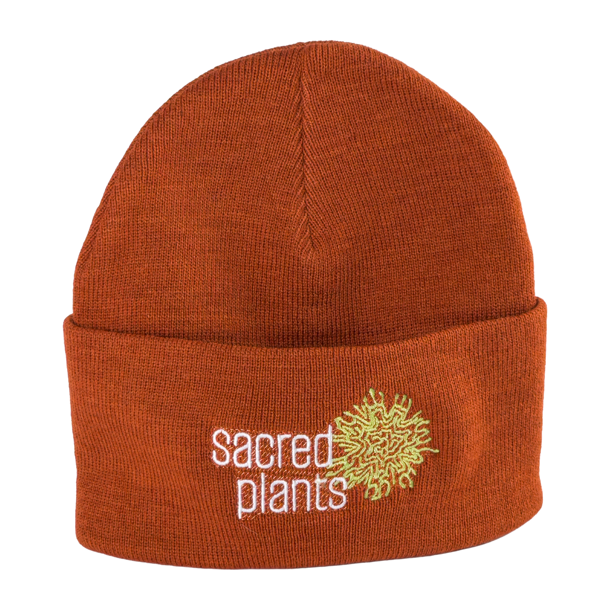 Atlantis Headwear Sustainable Knit Beanie with Sacred Plants Logo