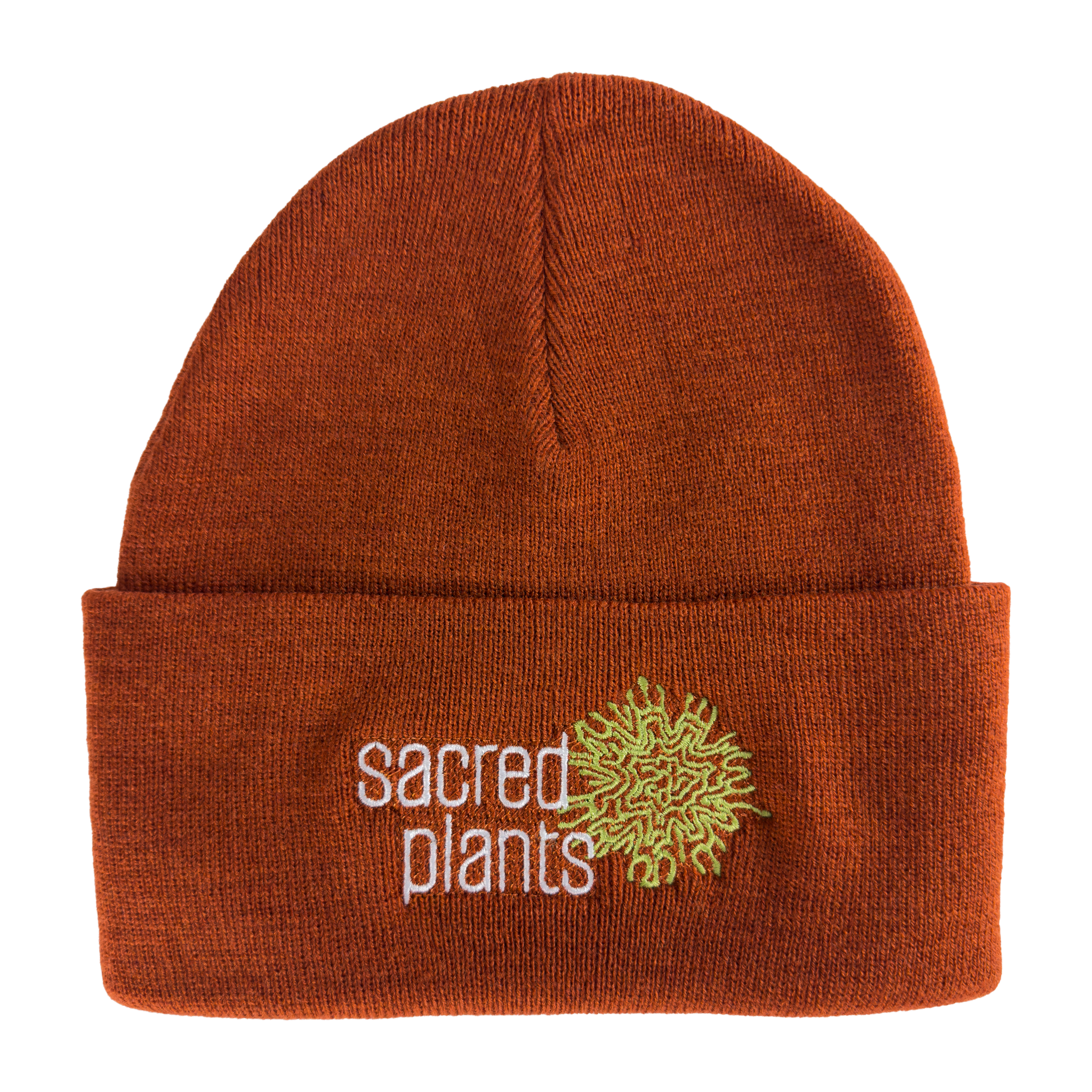 Atlantis Headwear Sustainable Knit Beanie with Sacred Plants Logo